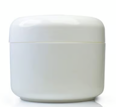 50ml White Cosmetic Jar With Shive And Lid - X0341