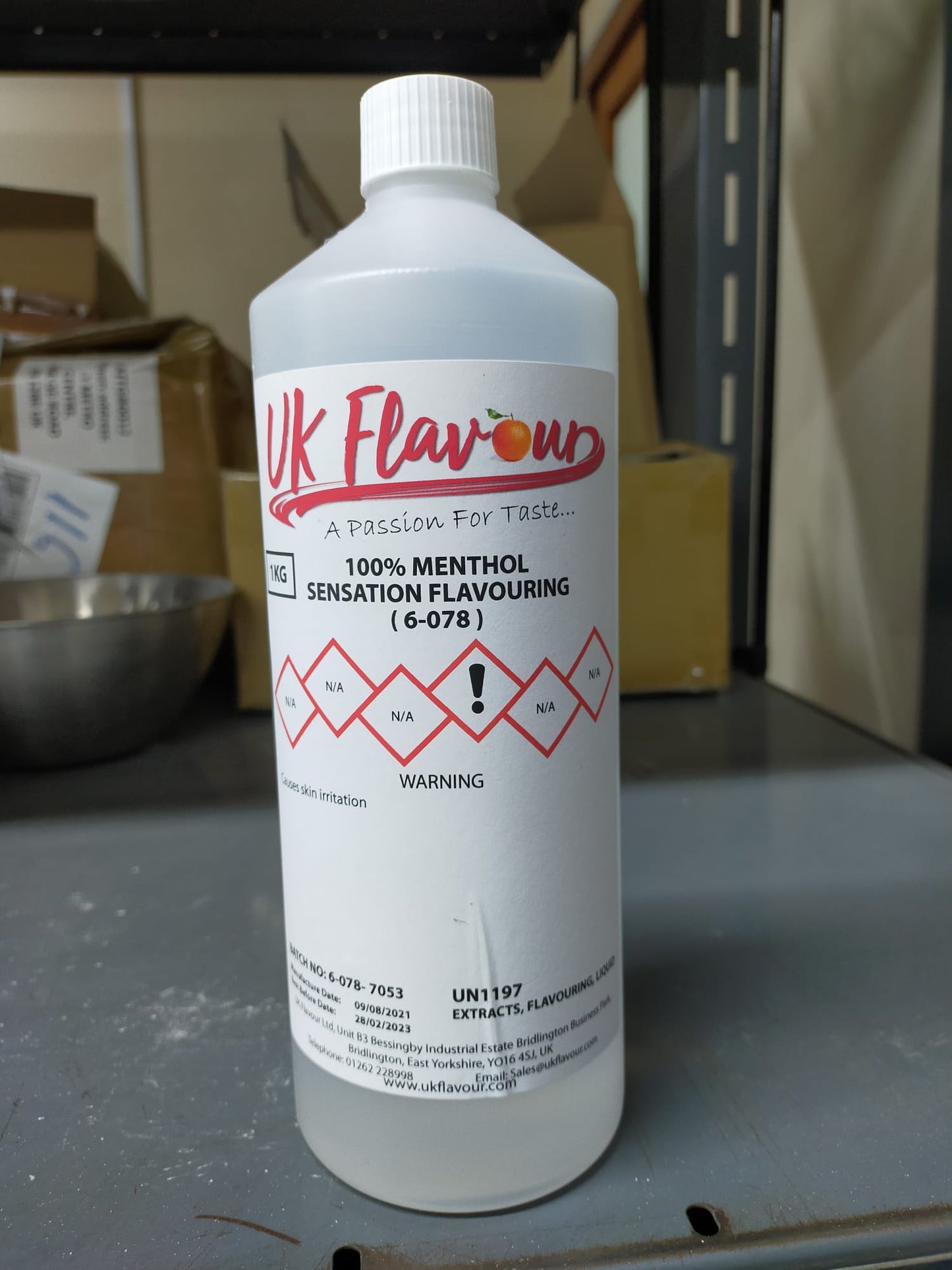 Menthol Sensation (6-078) Flavour Concentrate 1L - Y0099