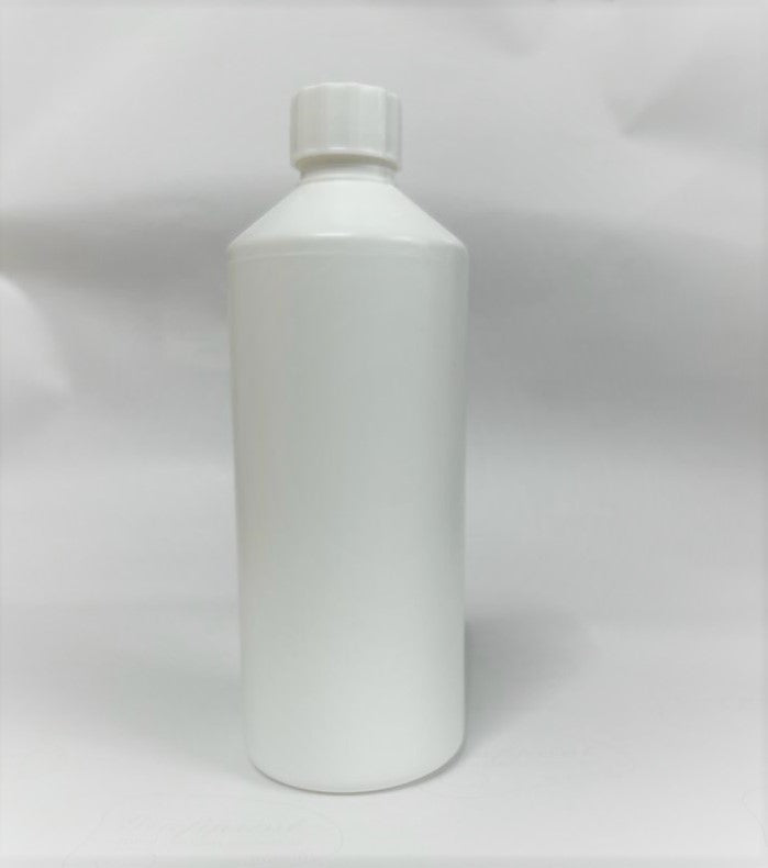 500ml Plastic White Bottle With Caps - X0273