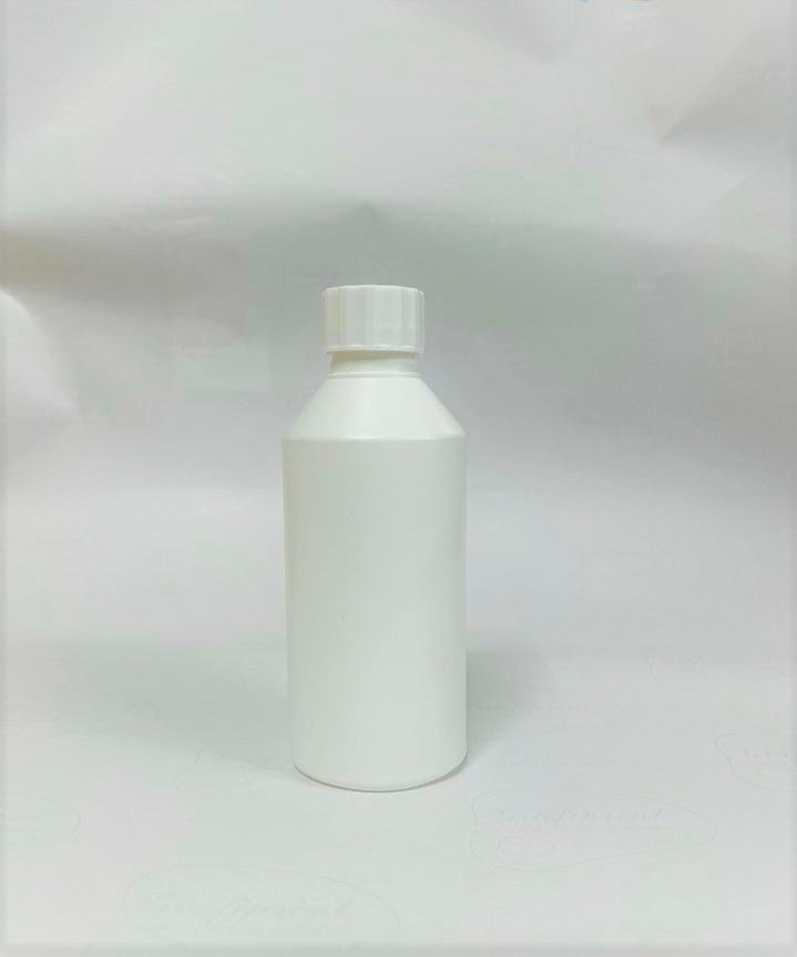 250ml Plastic White Bottle With Caps - X0274