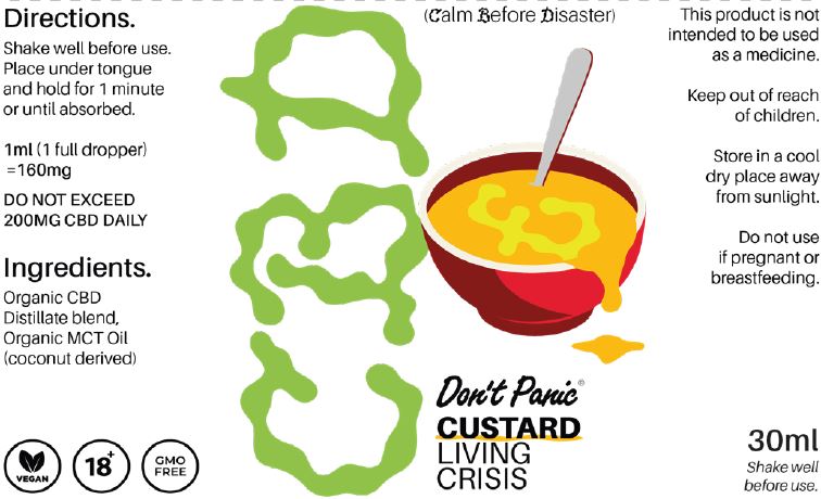 Don't Panic - CBD Oil Tincture - 30ml - 500mg - Custard Flav (W0372 - C0065)