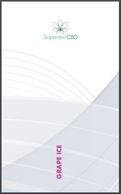 Supreme CBD - 2ml Disposable Vape - 150mg - Grape Ice (W0398 - C0067)