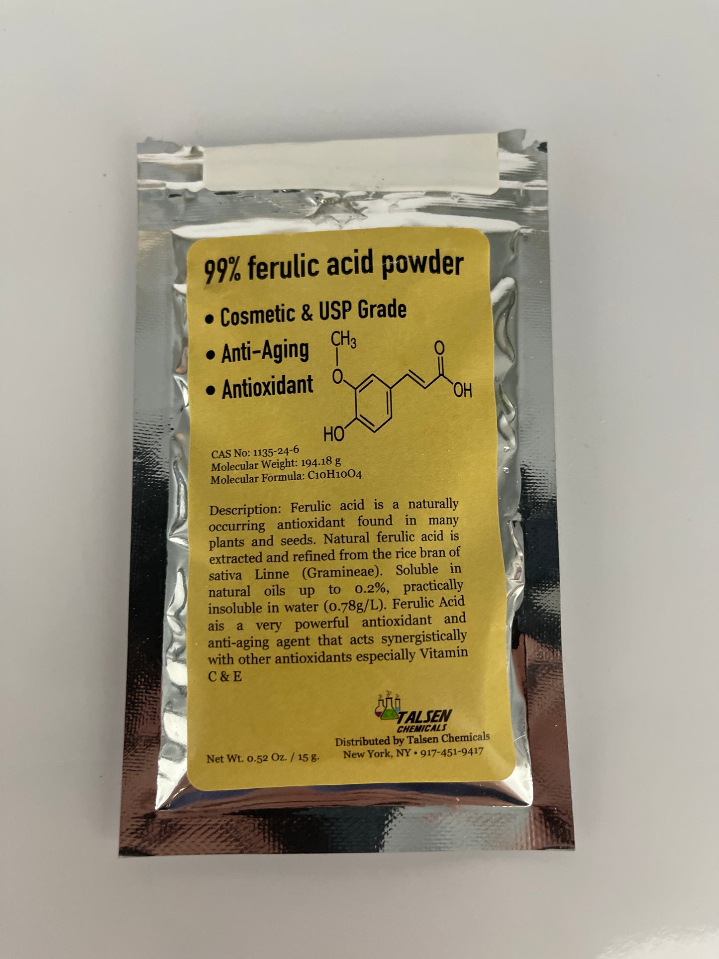 Ferulic Acid (28g) Y0500
