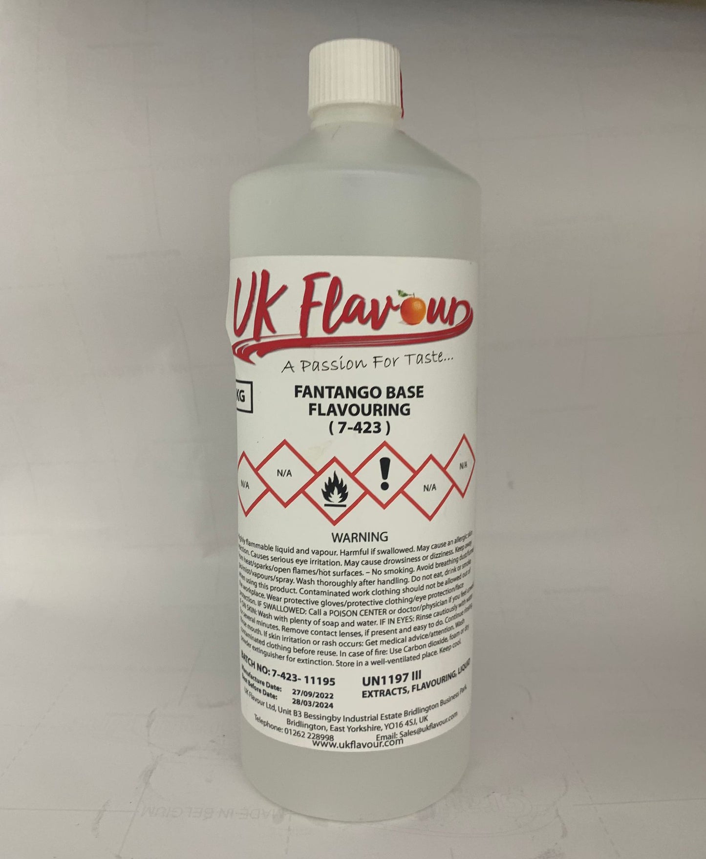 Fantango Base (7-423) Flavour Concentrate 1L - Y0388