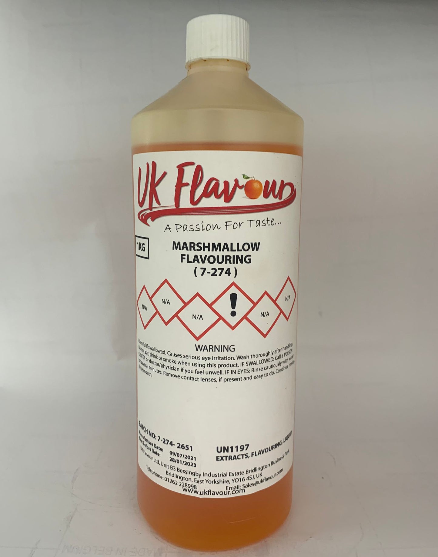 Marshmallow (7-274) Flavour Concentrate 1L - Y0140