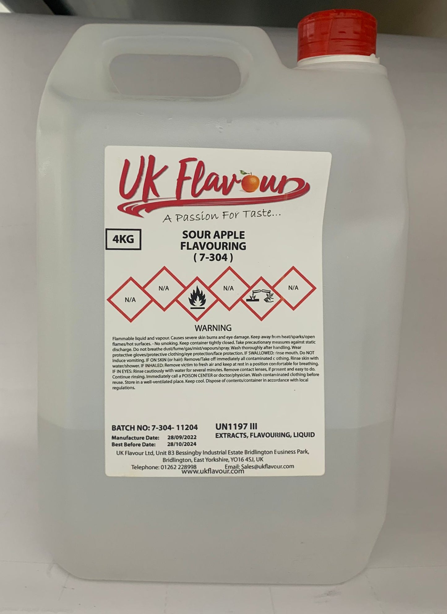 Sour Apple (7-304) Flavour Concentrate 1L - Y0374