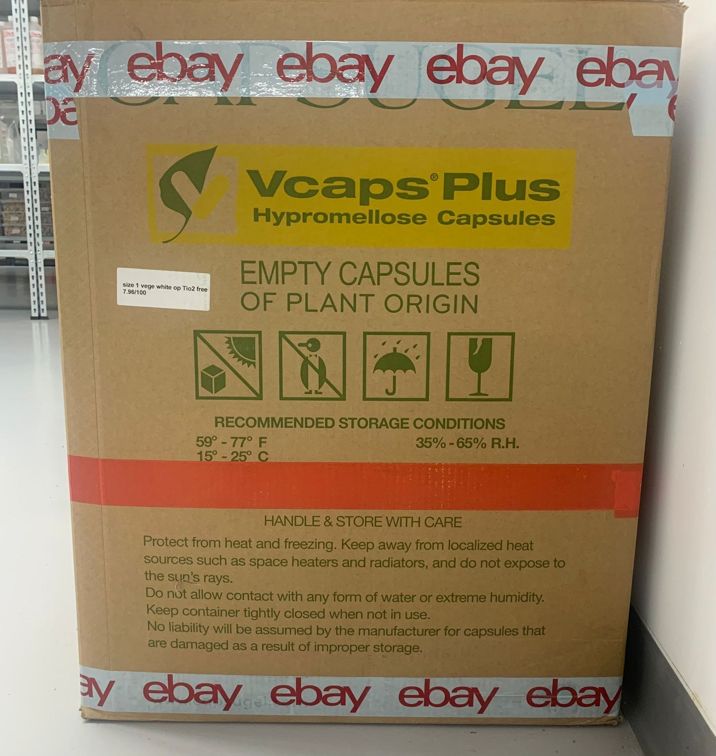 Vegan Capsule Shells (Size 1) - Y0371