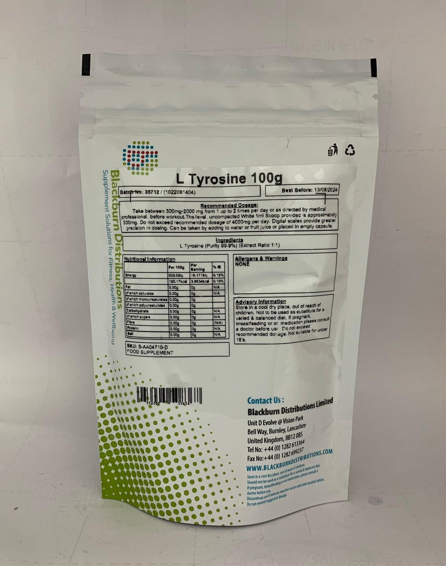 L Tyrosine 1Kg - Y0539