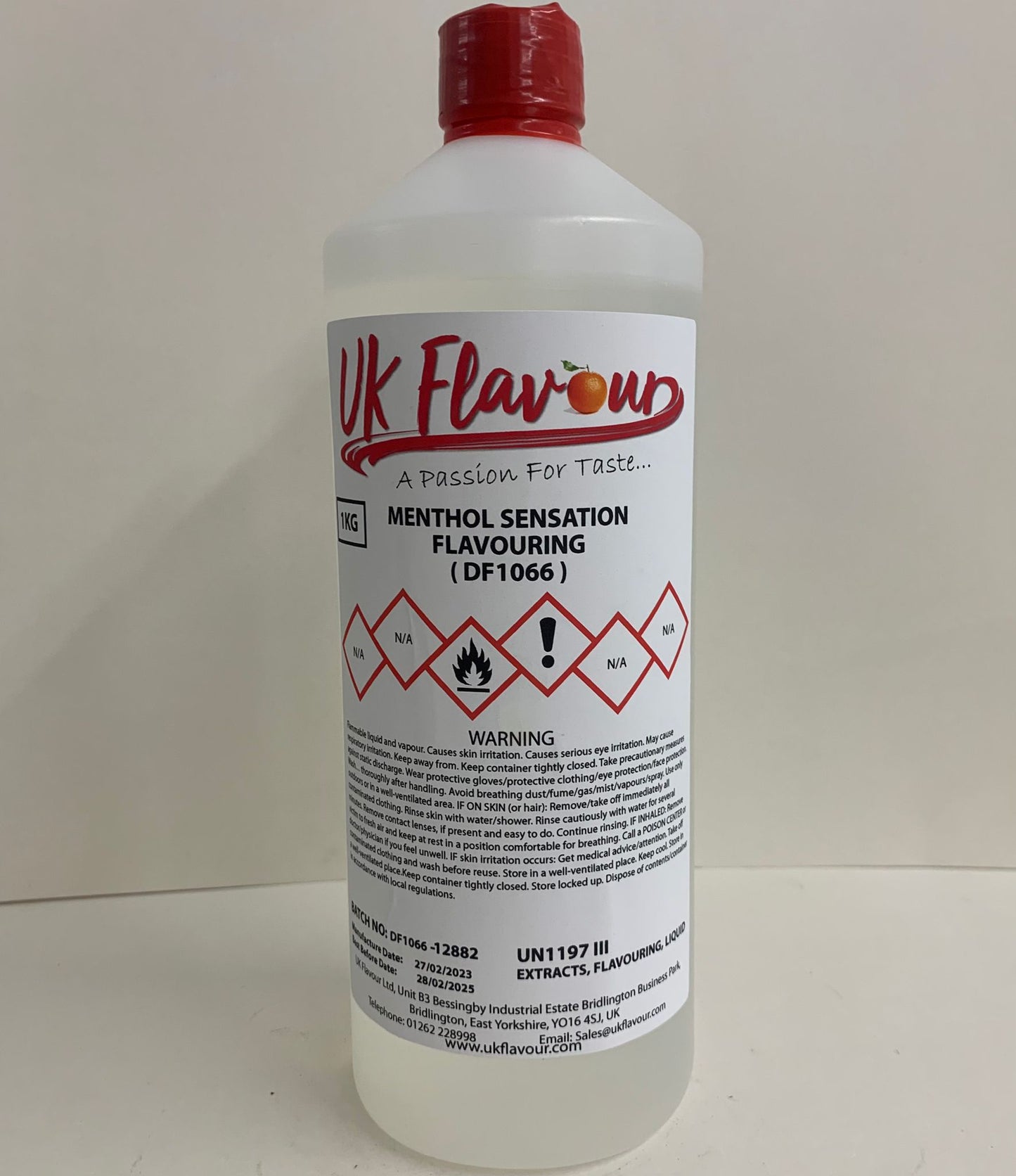 Menthol Sensation (DF1066) Disposable Flavour Concentrate 1L - Y0639