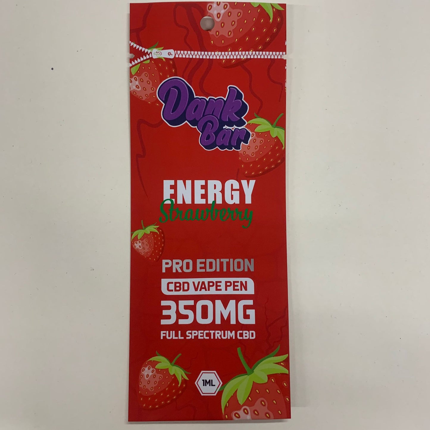 (350mg) Purple Dank Bar Pro Cover Pouch - Energy Strawberry - X0095