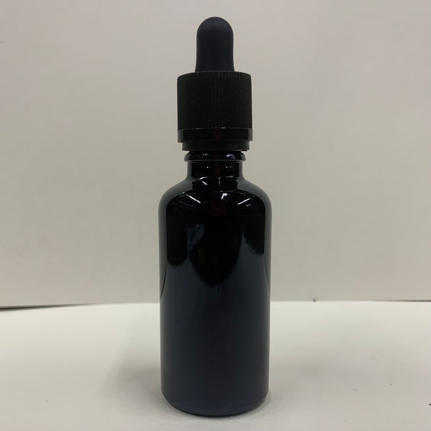 50ml Black Glass Bottle with Pipette - X0007