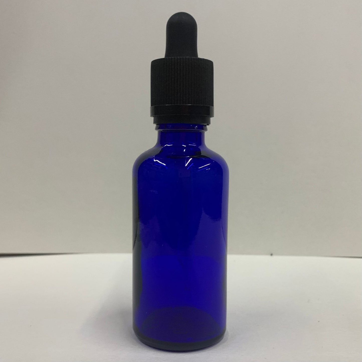 50ml Blue Glass Bottle with Pipette - X0073