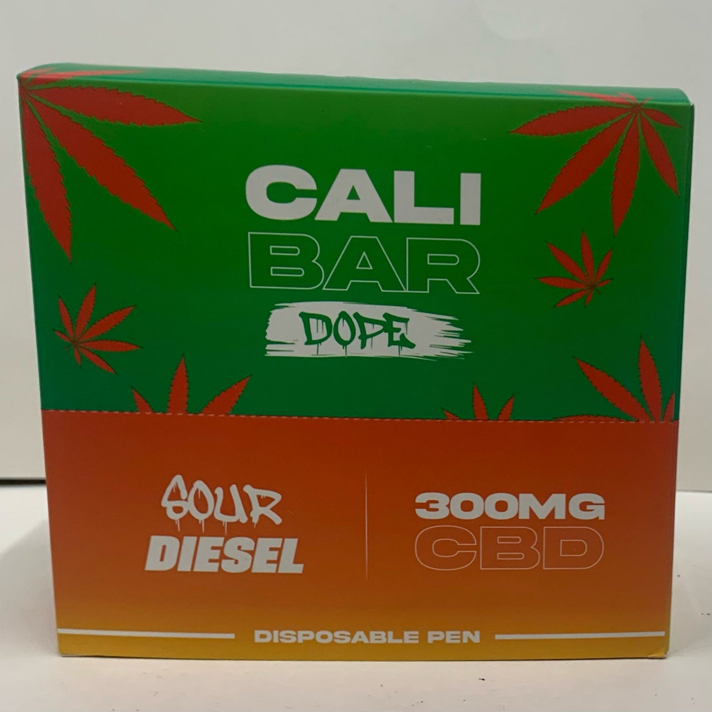 (300mg) Cali Bar Dope Display Box with Holder - Sour Diesel - X0183