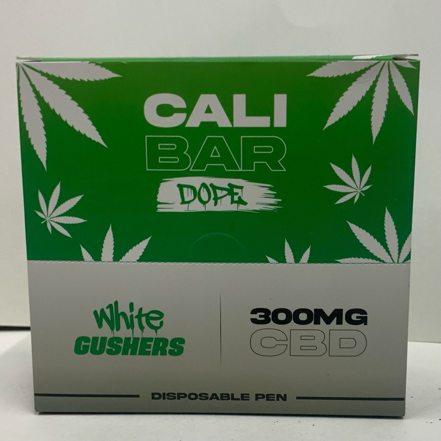 (300mg) Cali Bar Dope Display Box with Holder - White Gushers - X0181