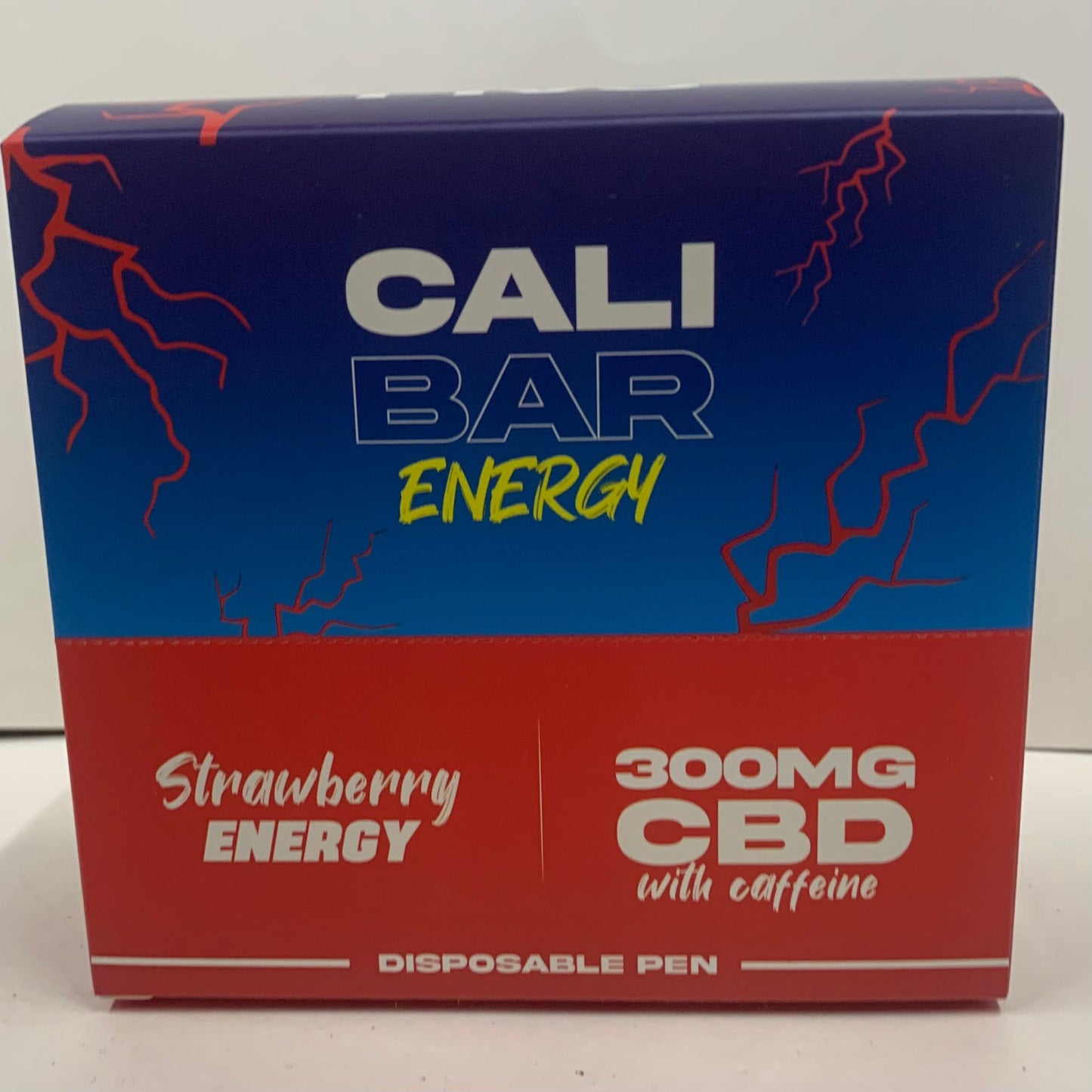 (300mg) Cali Bar Energy Display Box with Holder- Strawberry Energy - X0173