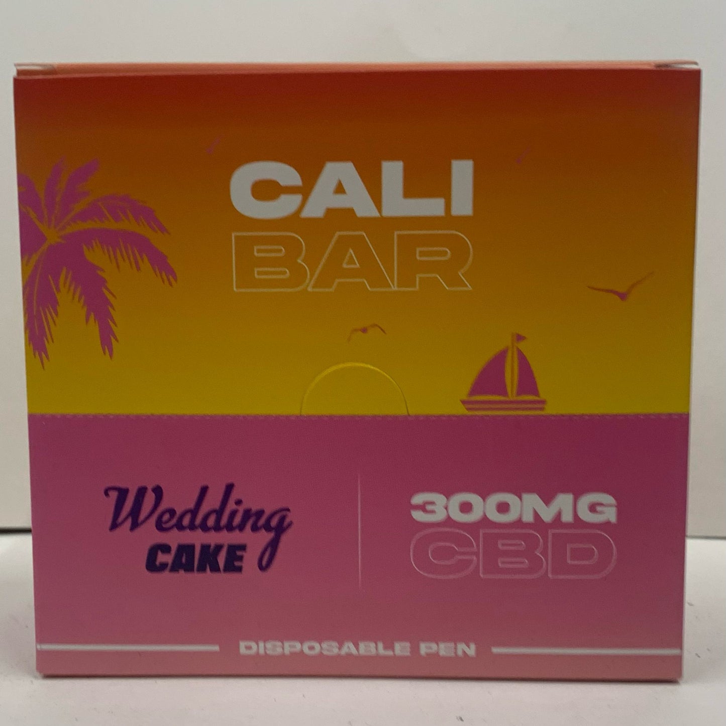 (300mg) Cali Bar Original Display Box with Holder - Wedding Cake - X0188