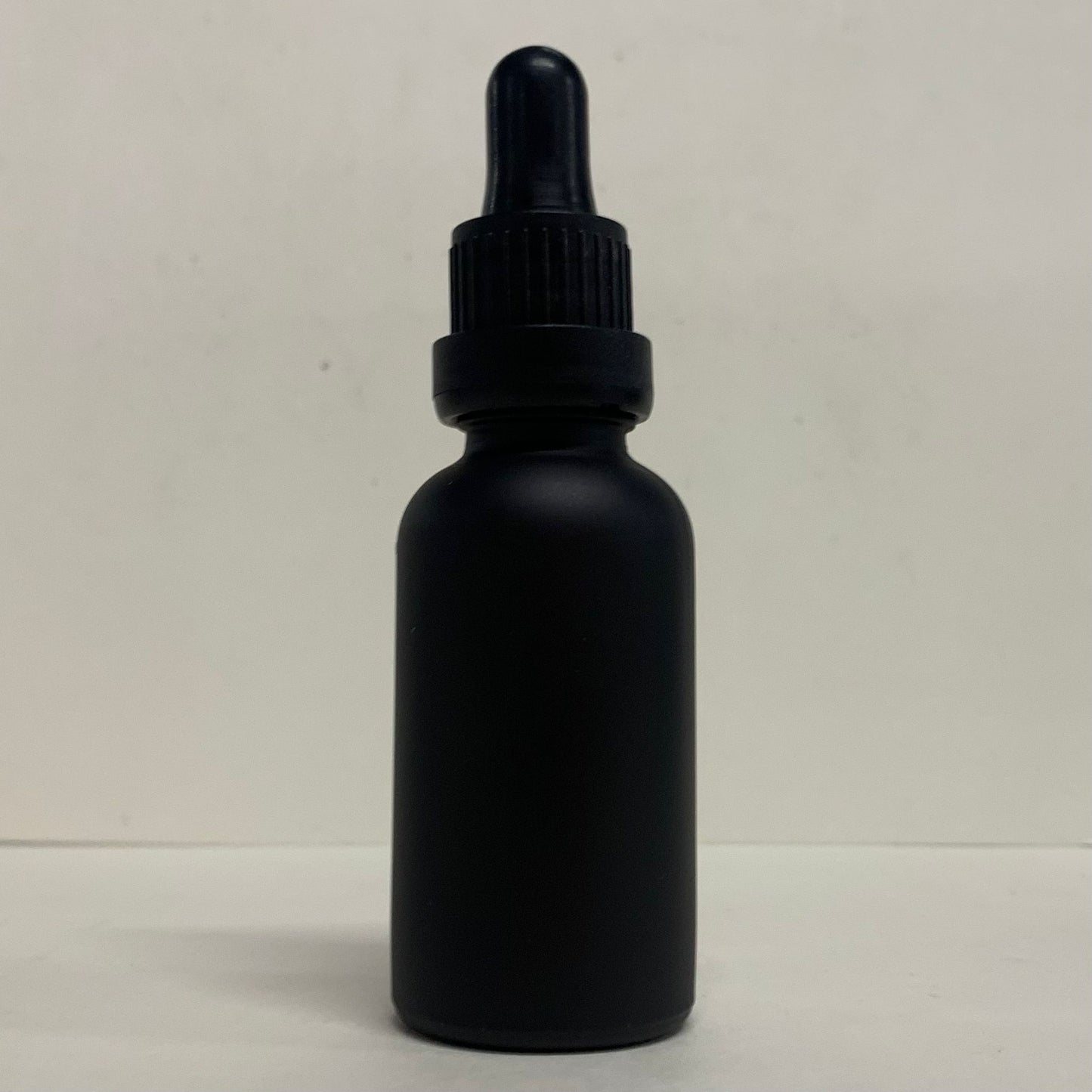 30ml Matte Black Glass Bottle With Pipette - X0079