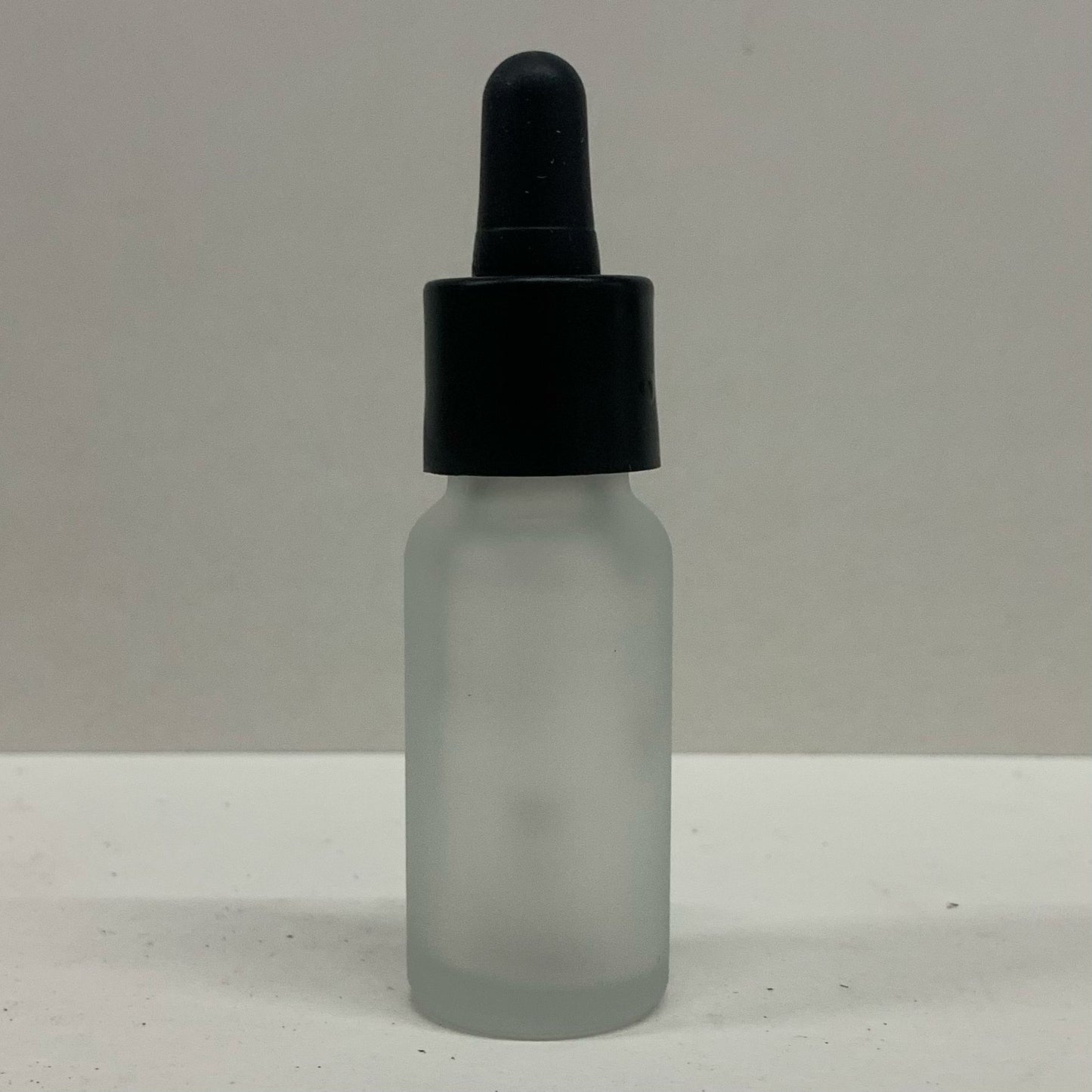15ml Frosted Transparent Glass Bottle With Pipette - X0078