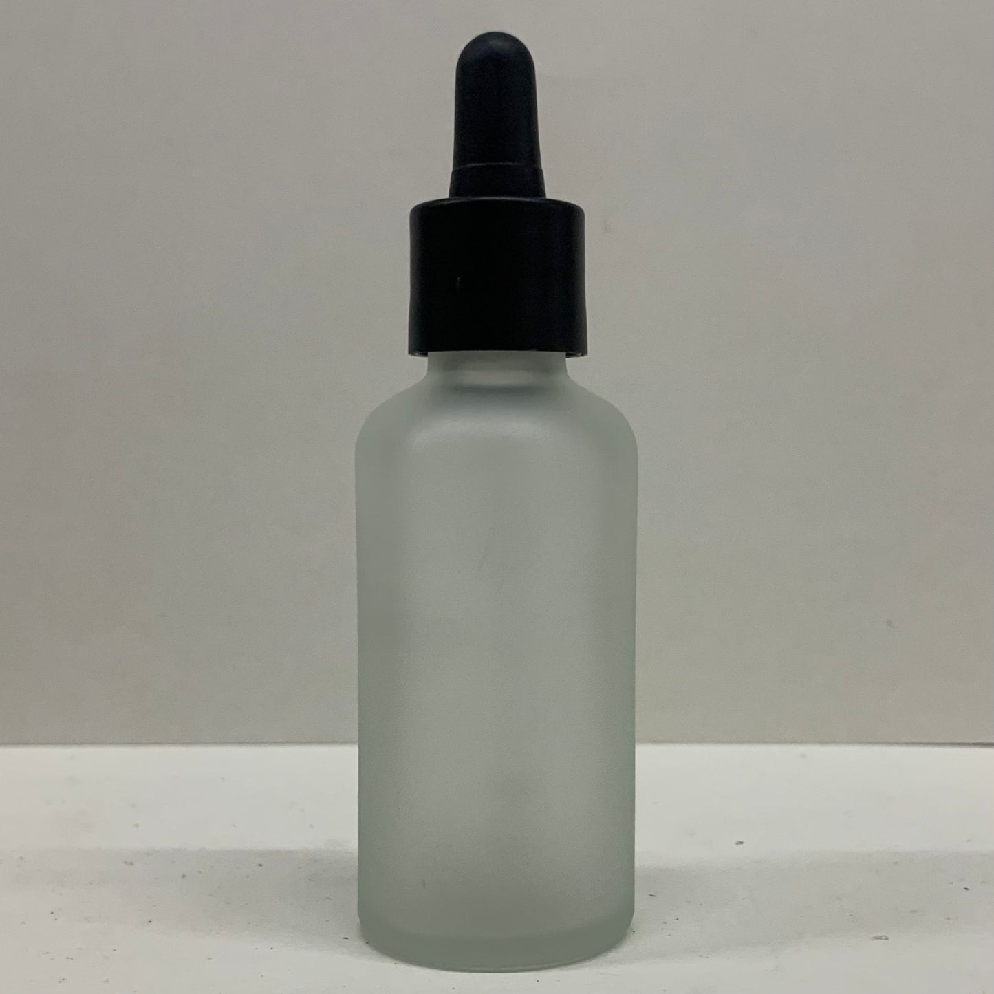 50ml Frosted Transparent Glass Bottle With Pipette - X0077