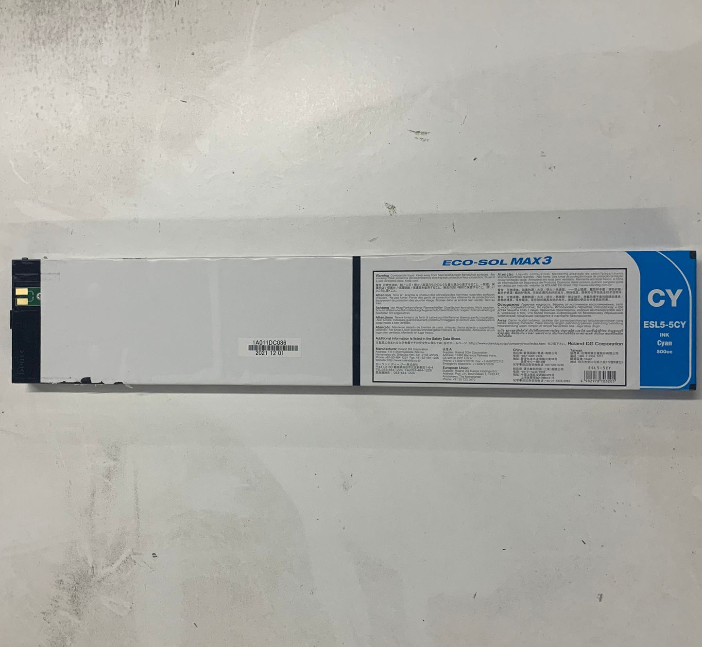 Roland 500ml Ink Cartridge Cyan (B) - X0016