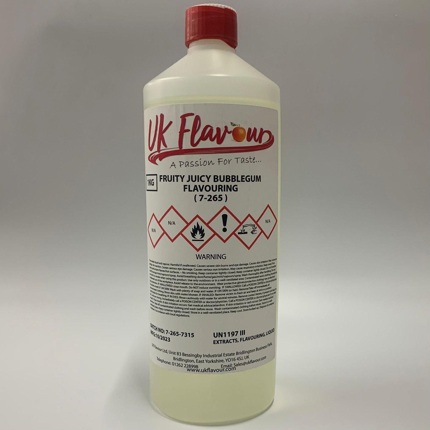 Fruity Juicy Bubblegum (7-265) Flavour Concentrate 1L -Y0365