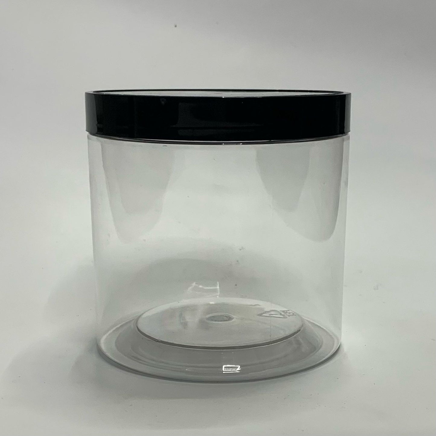 650ml (550g) PET Jar with Black Lid - X0346