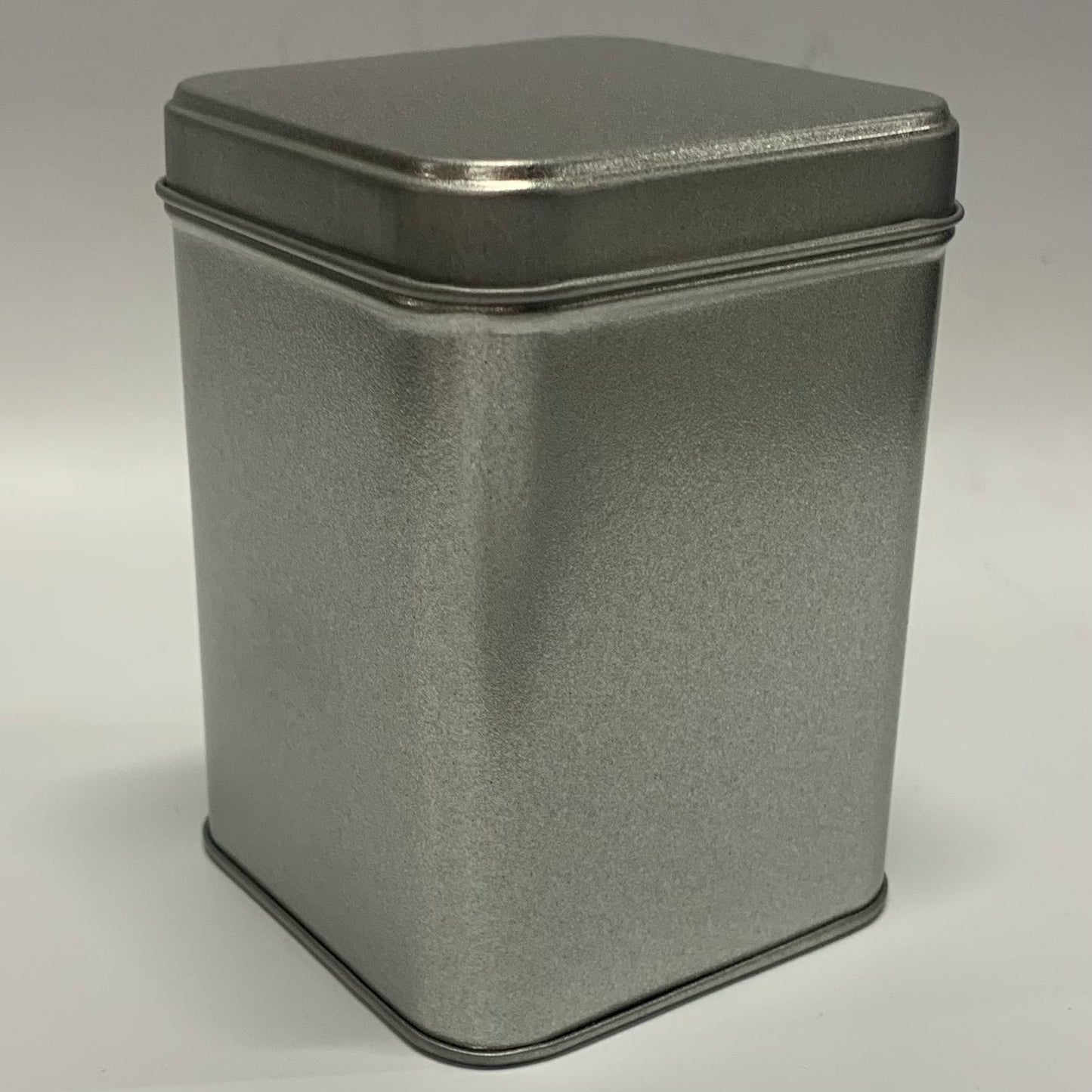 350ml Tall Silver Square Tin - X0233