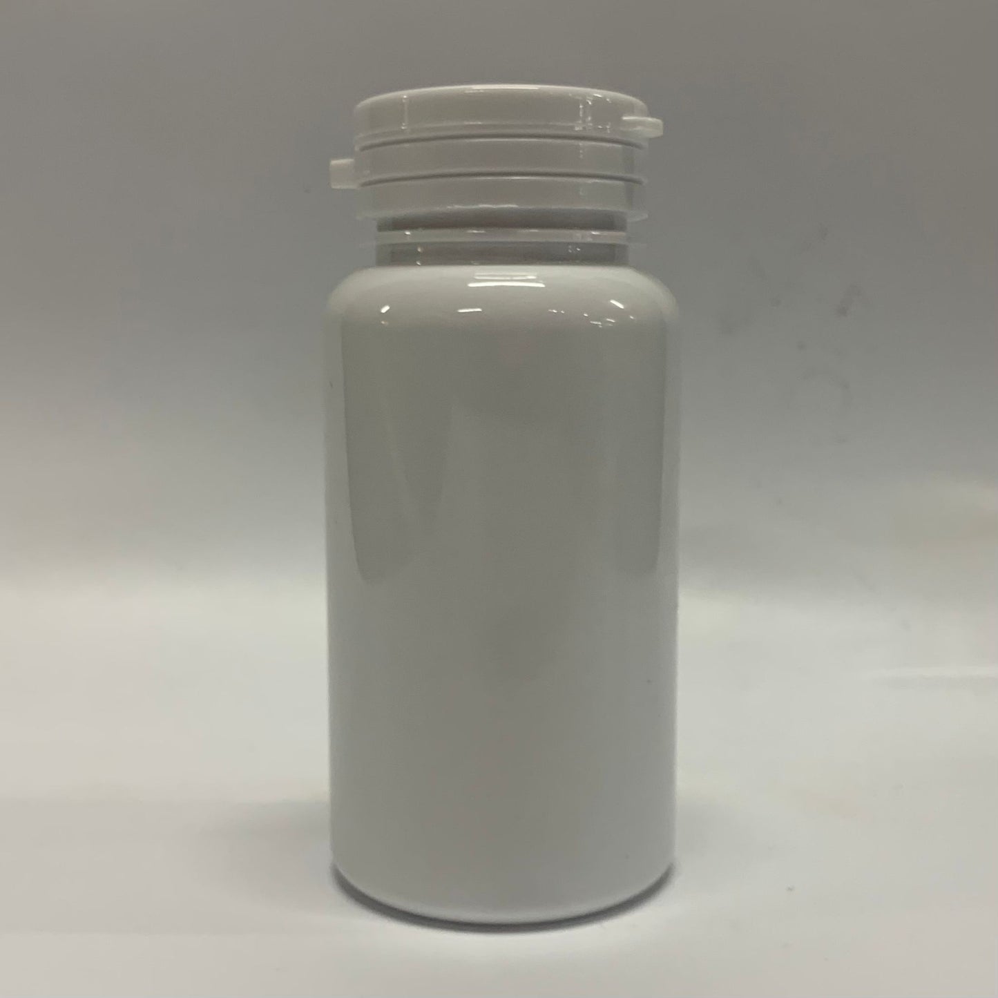 90ml White Pill Bottle With Snap Hinge Cap - X0345
