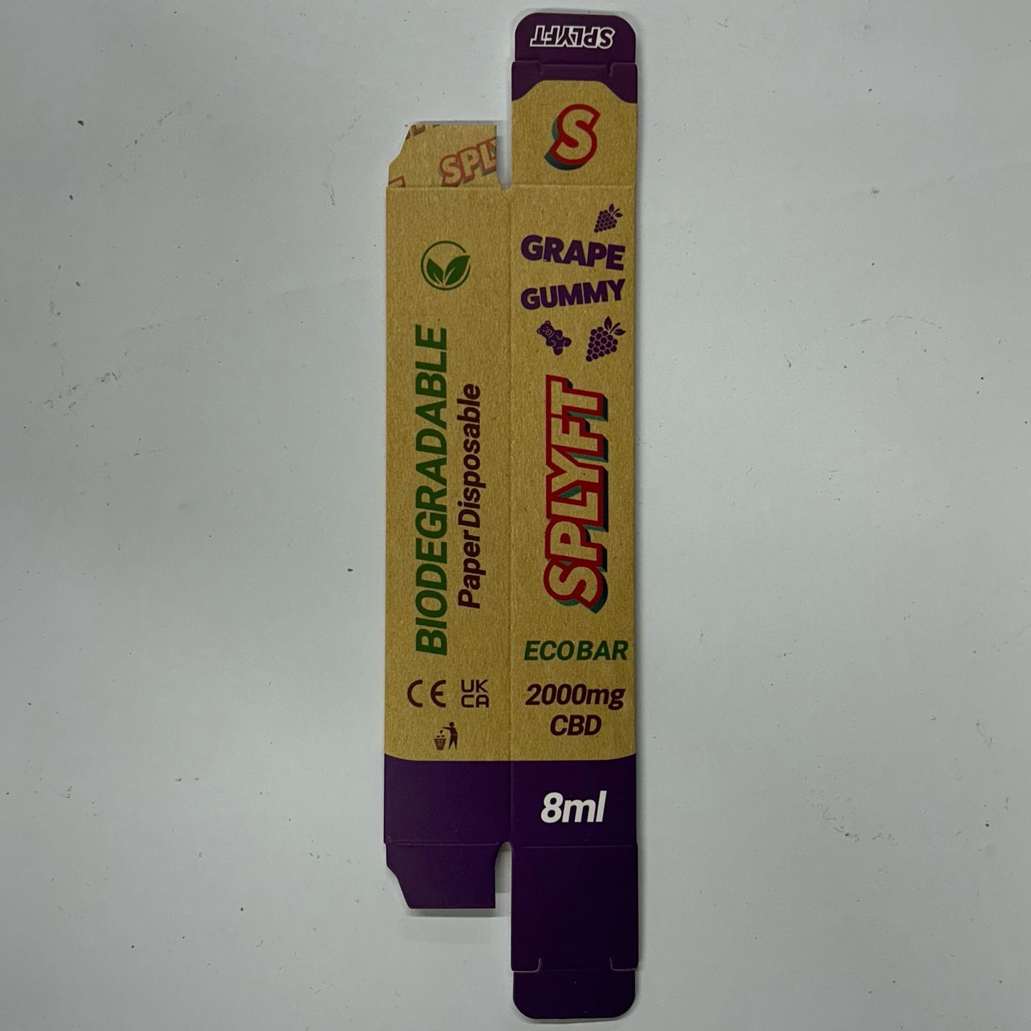 SPLYFT Recyclable 2000mg 8ml - Grape Gummies BOX - X0399