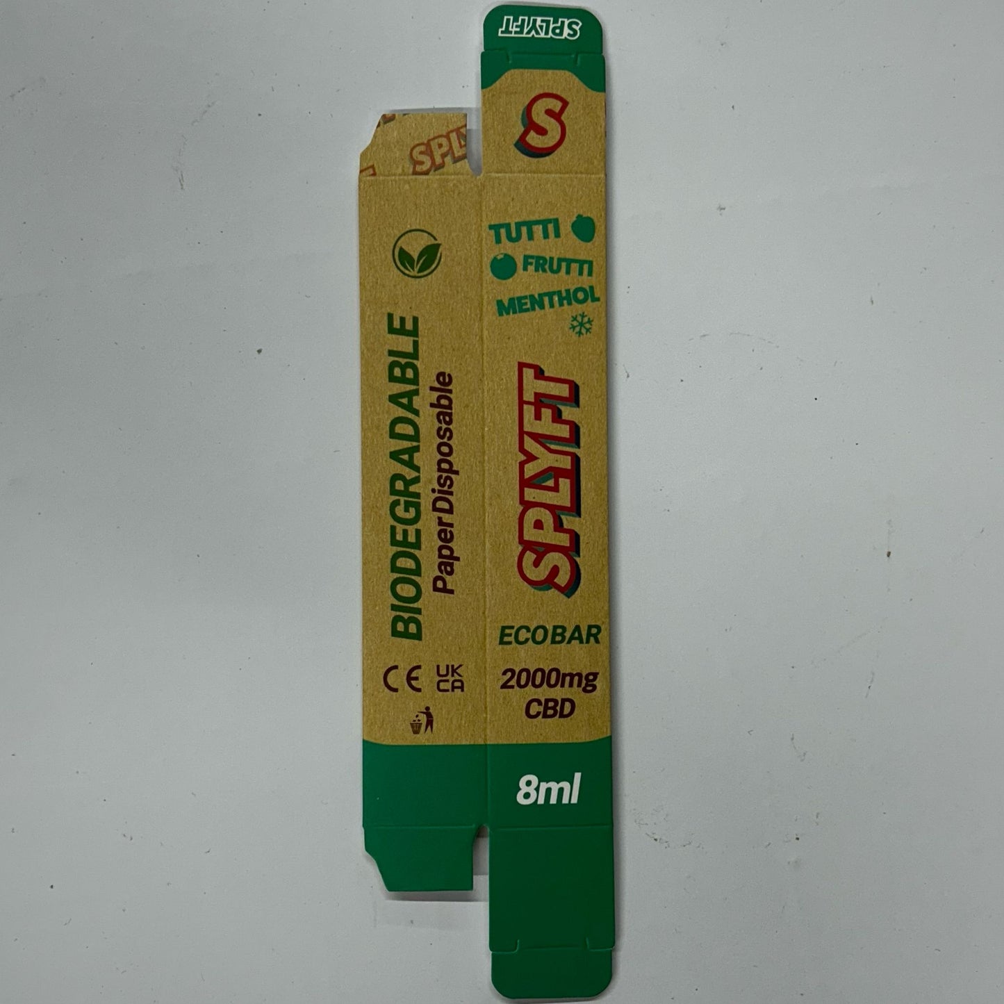SPLYFT Recyclable 2000mg 8ml - Tutti Frutti Menthol BOX - X0396