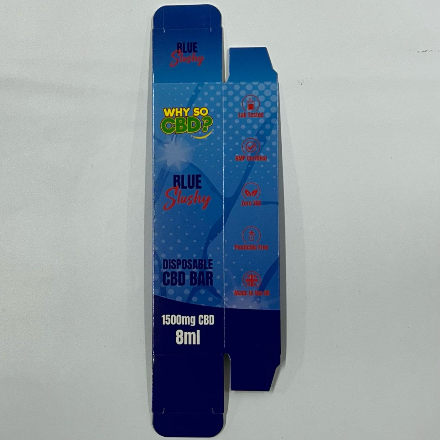 Why So CBD? 8ml 1500mg Disposable Bar - Blue Slushy Box - X0382