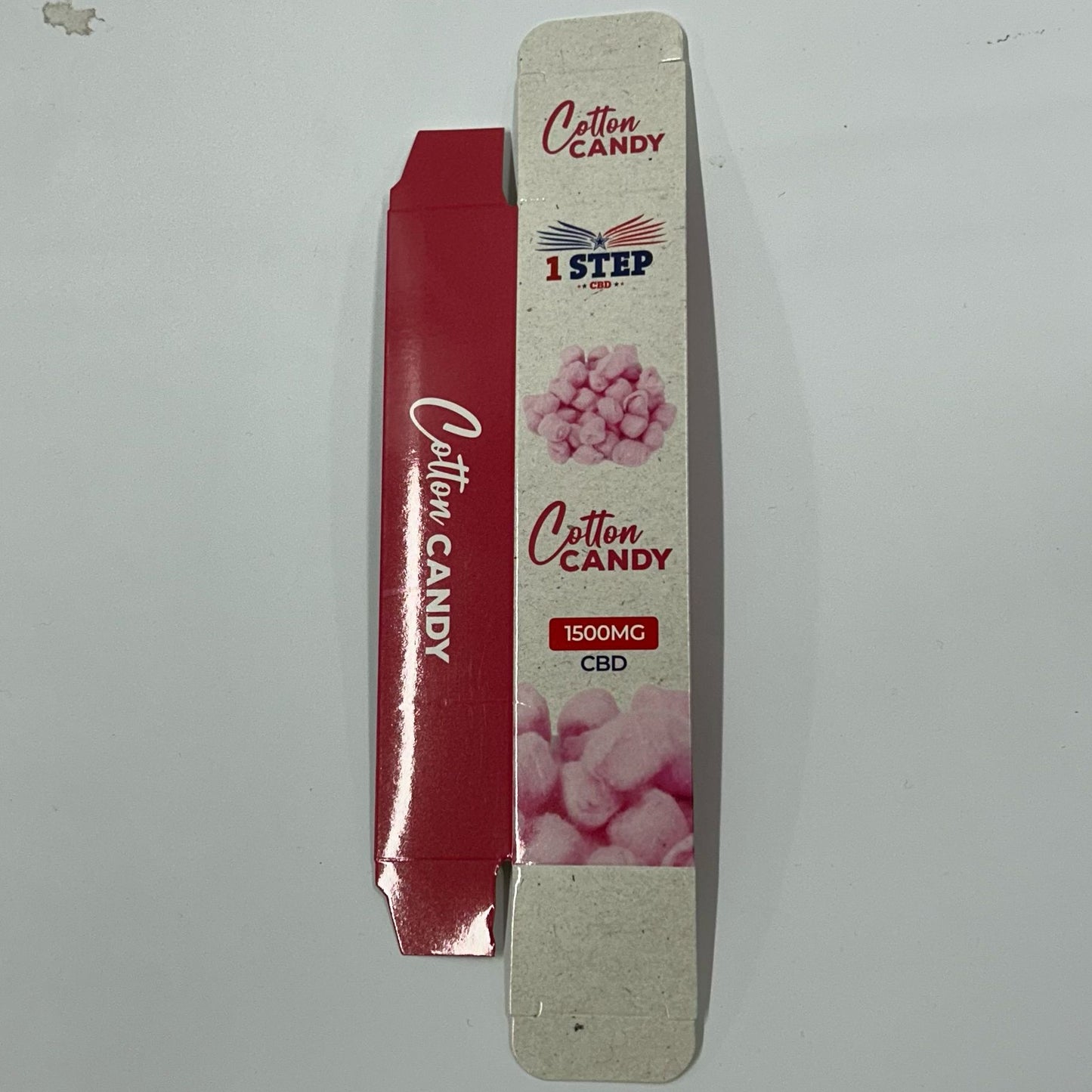 1 Step Disposable 1500mg 8ml Box - Cotton Candy - X0405