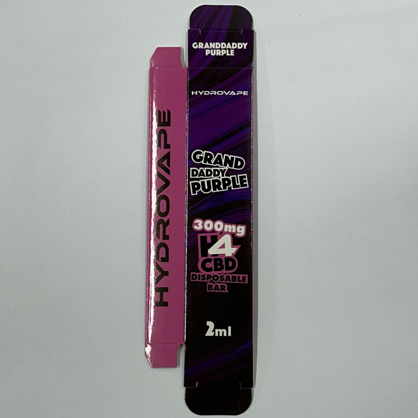 Hydrovape 300mg H4 CBD Bar 2ml - Grand Daddy Purple BOX - X0417