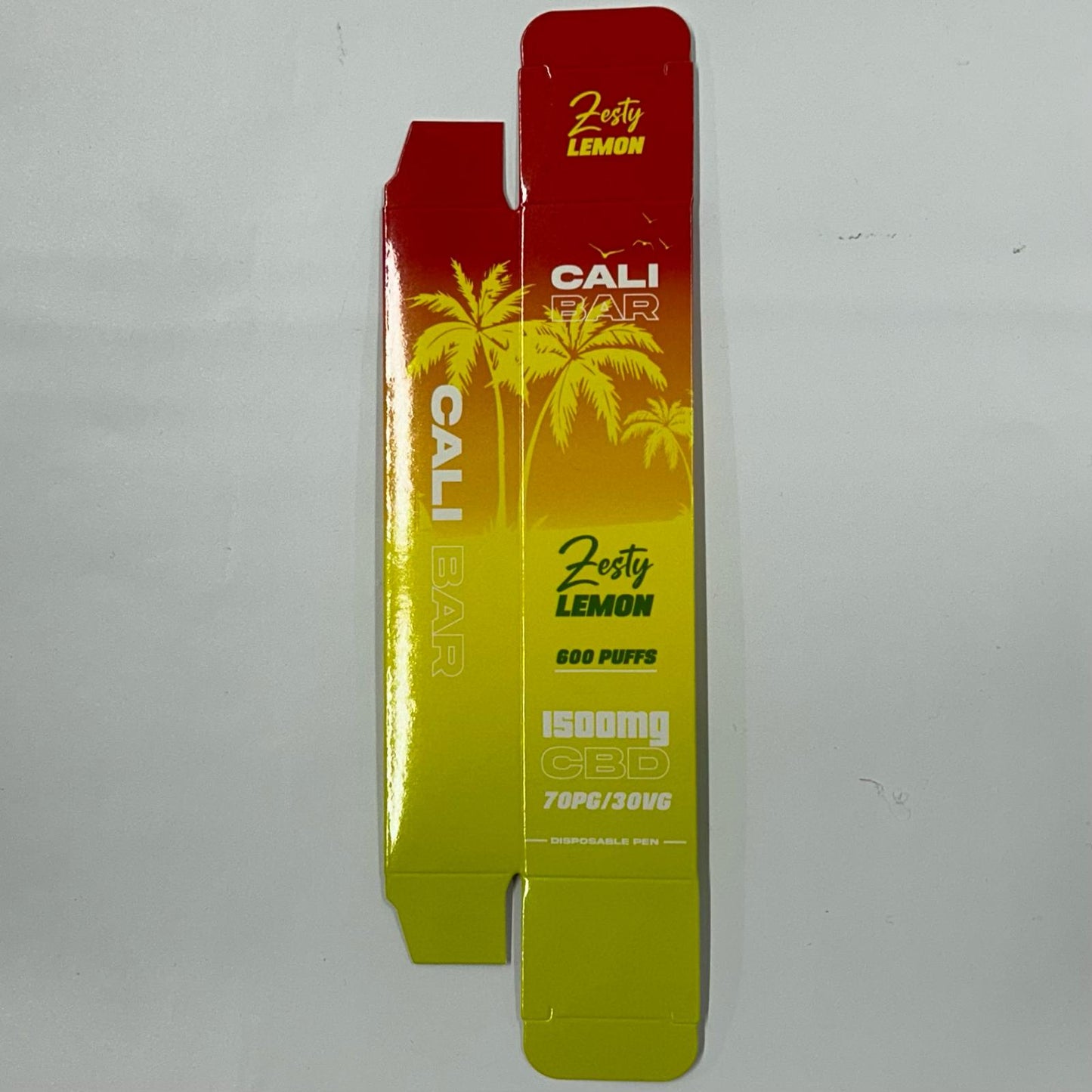 Cali Disposable 8ml 1500mg Zesty Lemon BOX - X0440