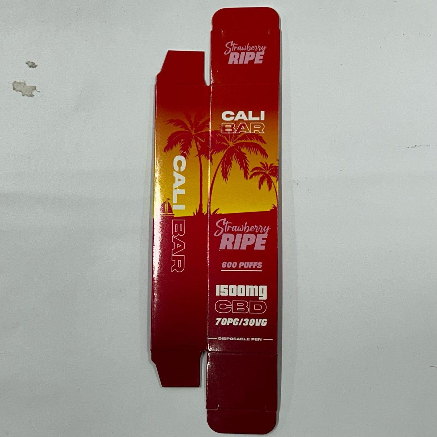 Cali Disposable 8ml 1500mg Strawberry Ripe BOX - X0439