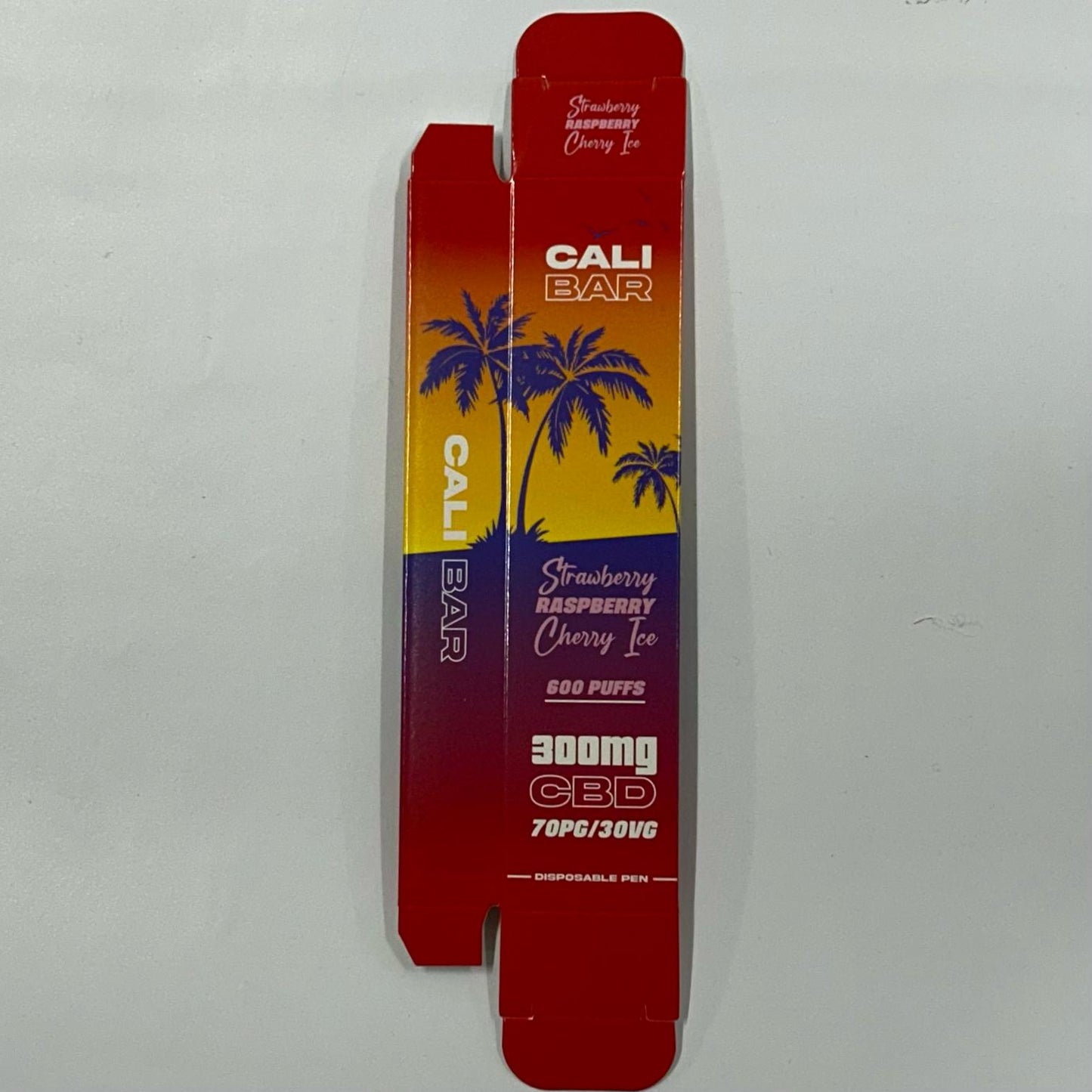 Cali Disposable 2ml 300mg Strawberry Raspberry Cherry Ice BOX - X0427