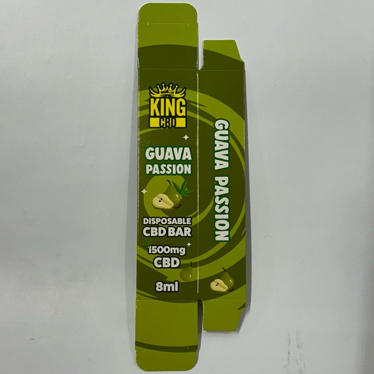 King CBD Disposables 8ml 1500mg Guava Passion BOX - X0445