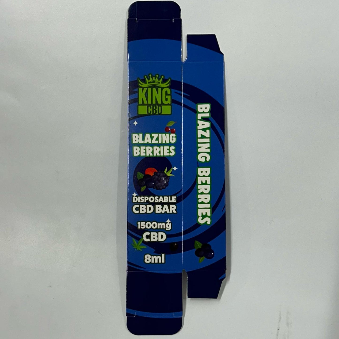 King CBD Disposables 8ml 1500mg Blazing Berries BOX - X0443