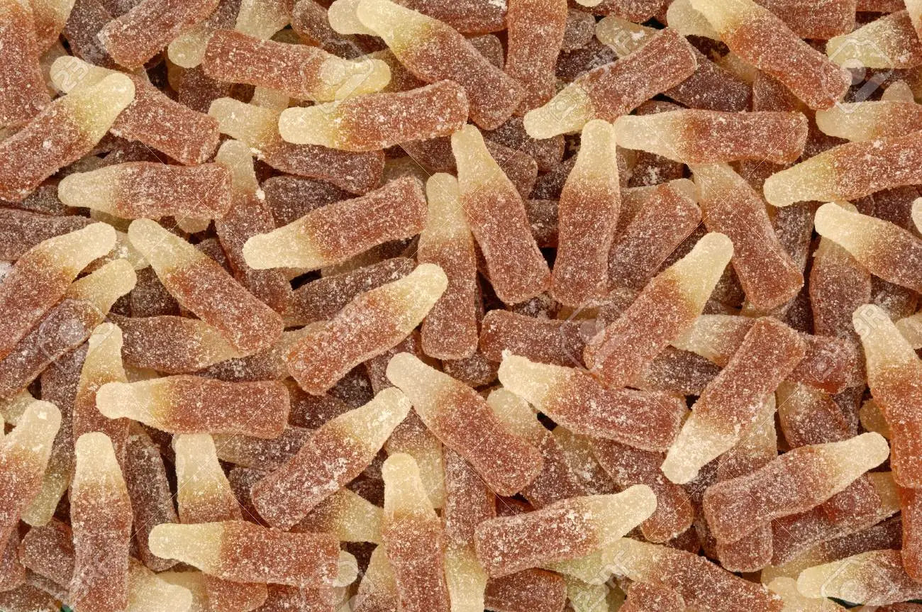 Non CBD Gummies Fizzy Cola Bottles (DISCONTINUED) - Y0239