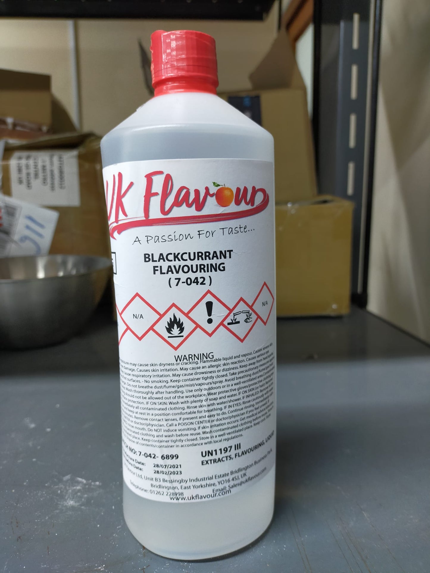 Blackcurrant (7-042) Flavour Concentrate 1L - Y0050