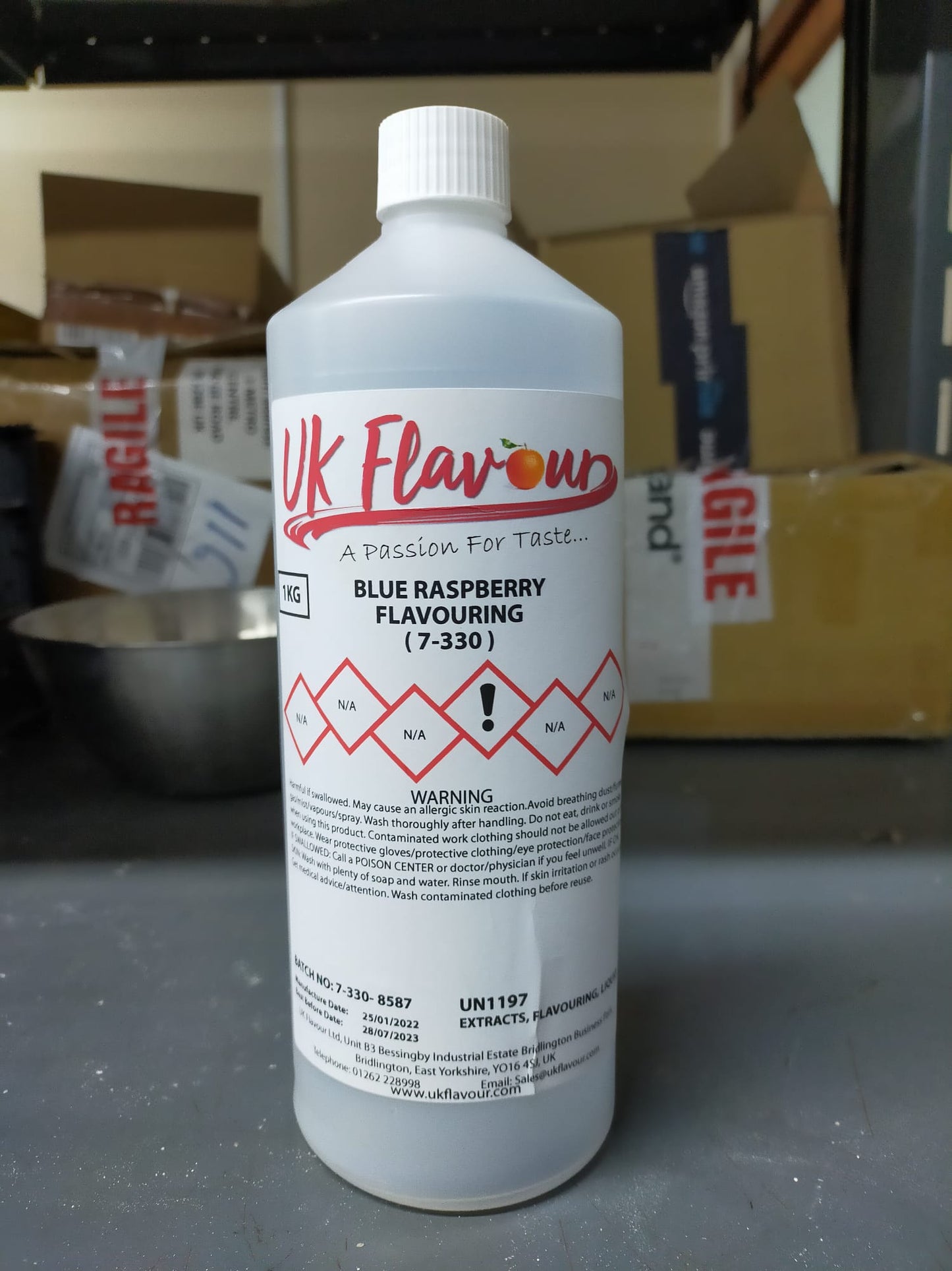 Blue Raspberry (7-330) Flavour Concentrate 1L - Y0052
