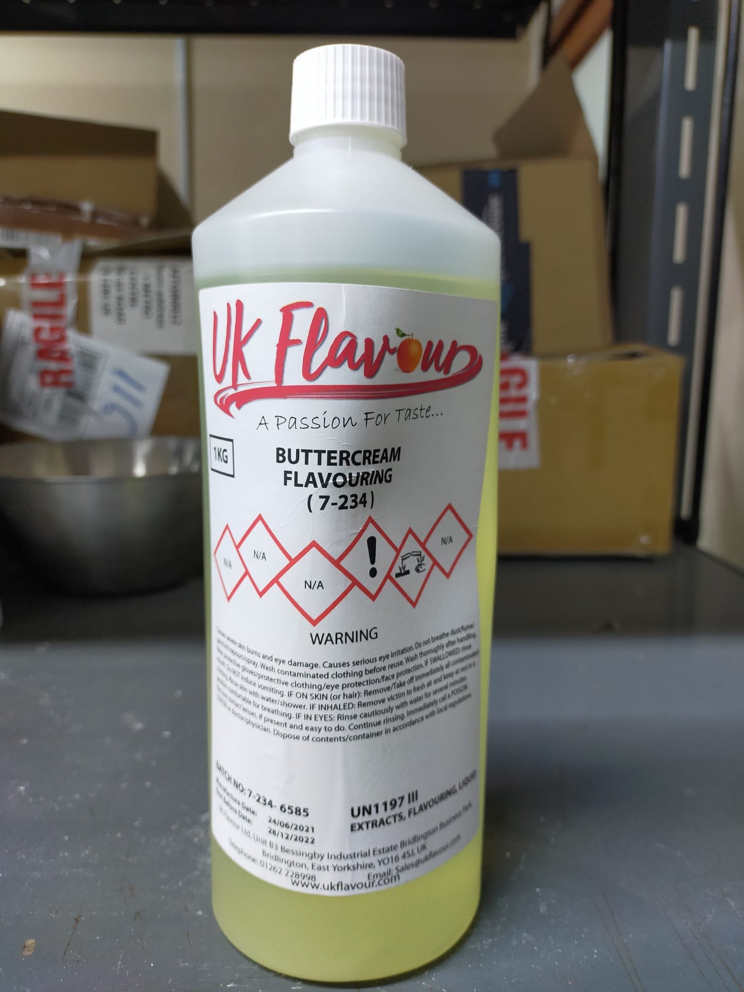 Buttercream (7-234) Flavour Concentrate 1L - Y0056