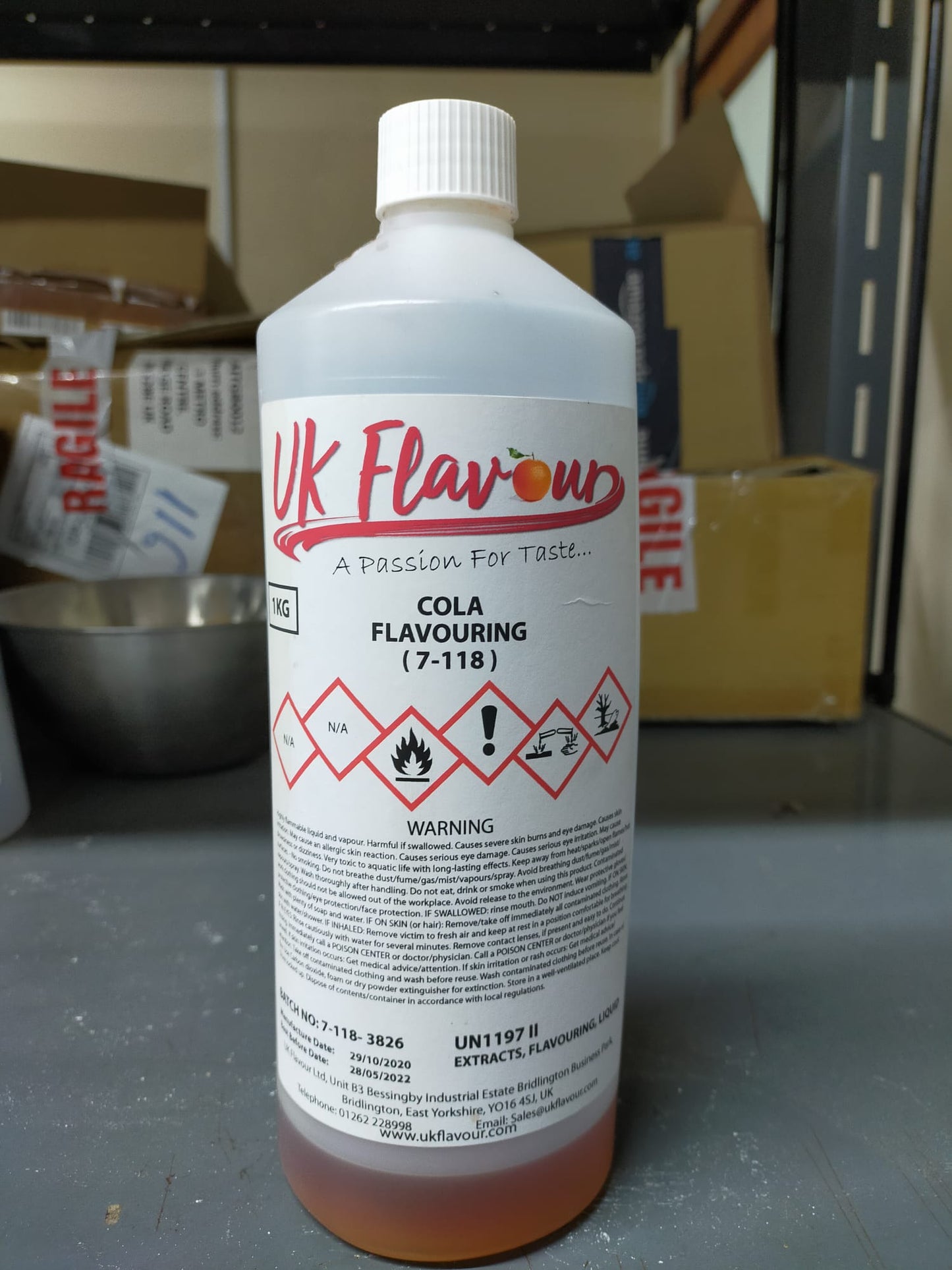 Cola (7-118) Flavour Concentrate 1L - Y0066