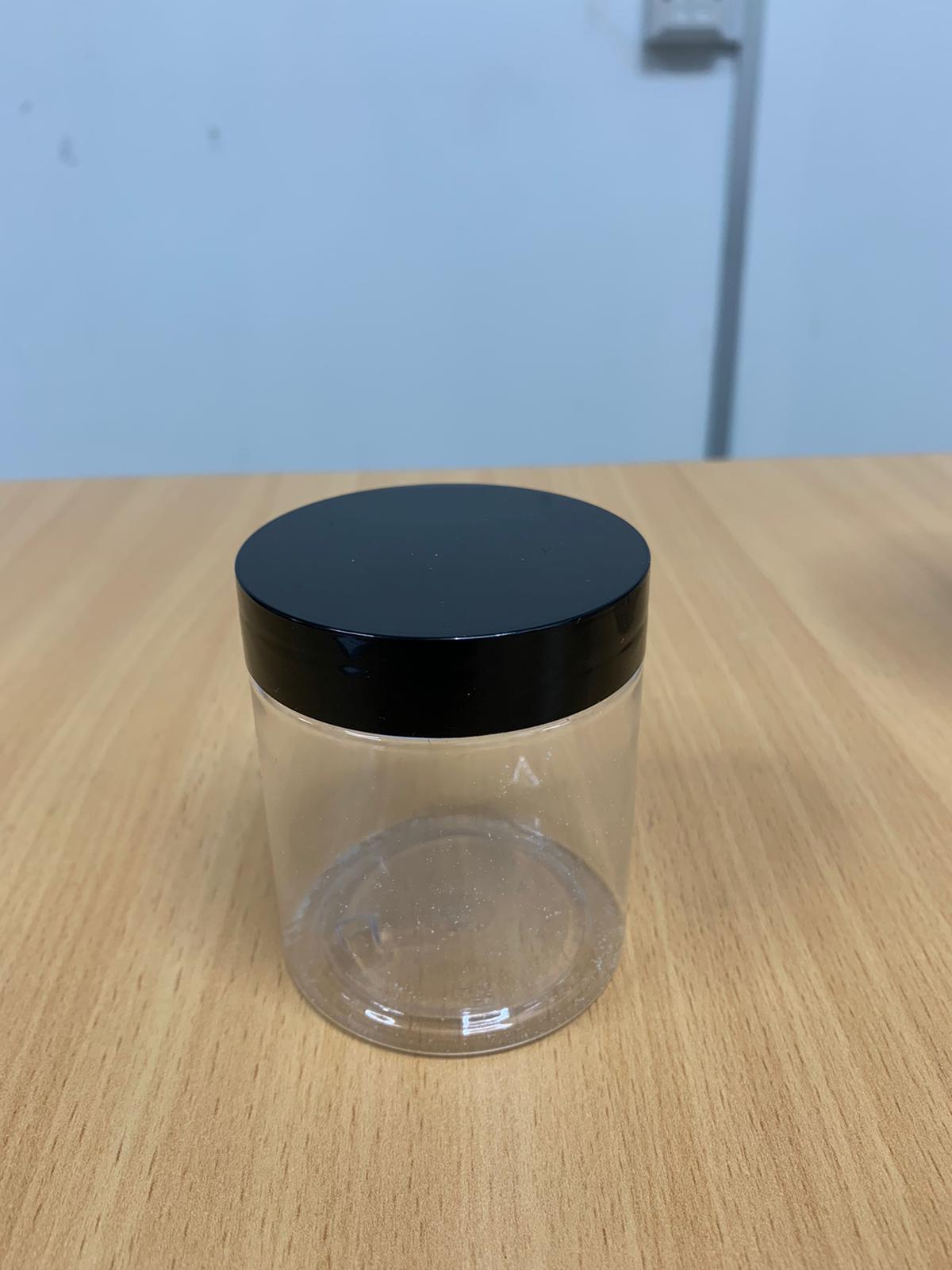 100g (150ml) PET Jar with Black Lid - X0035
