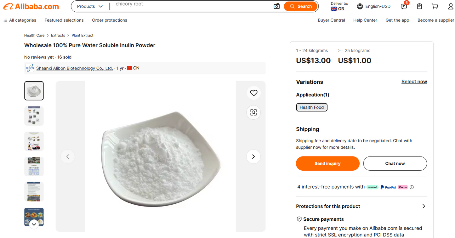 Inulin (8.2kg) - Y0825