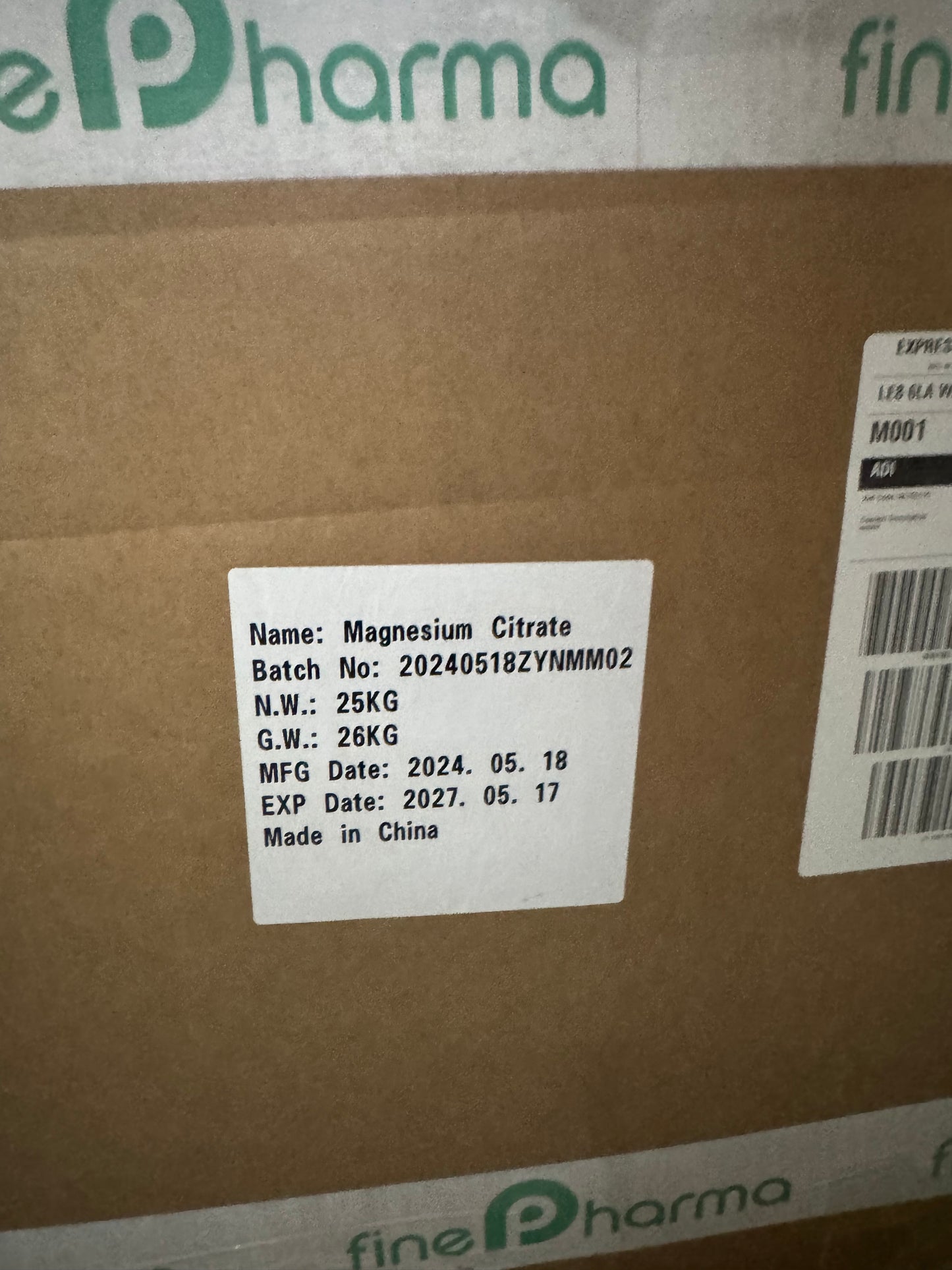 Magnesium Citrate powder - Y0994