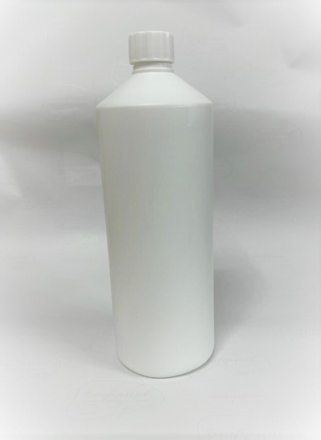 1L Plastic White Bottle With Caps - X0272