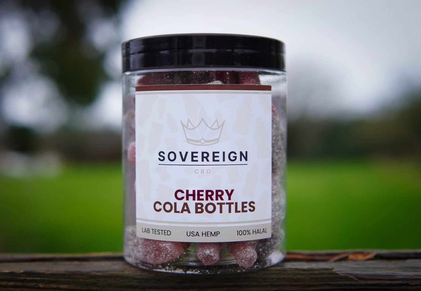 Sovereign CBD Gummies Standard 1200mg Cherry Cola Bottles 400g (W0120 - C0013)