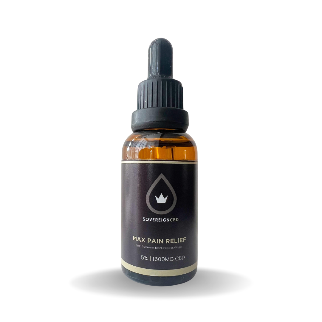 Sovereign 1500mg CBD Oil Turmeric, Black pepper, Ginger 30ml (W0058 - C0013)