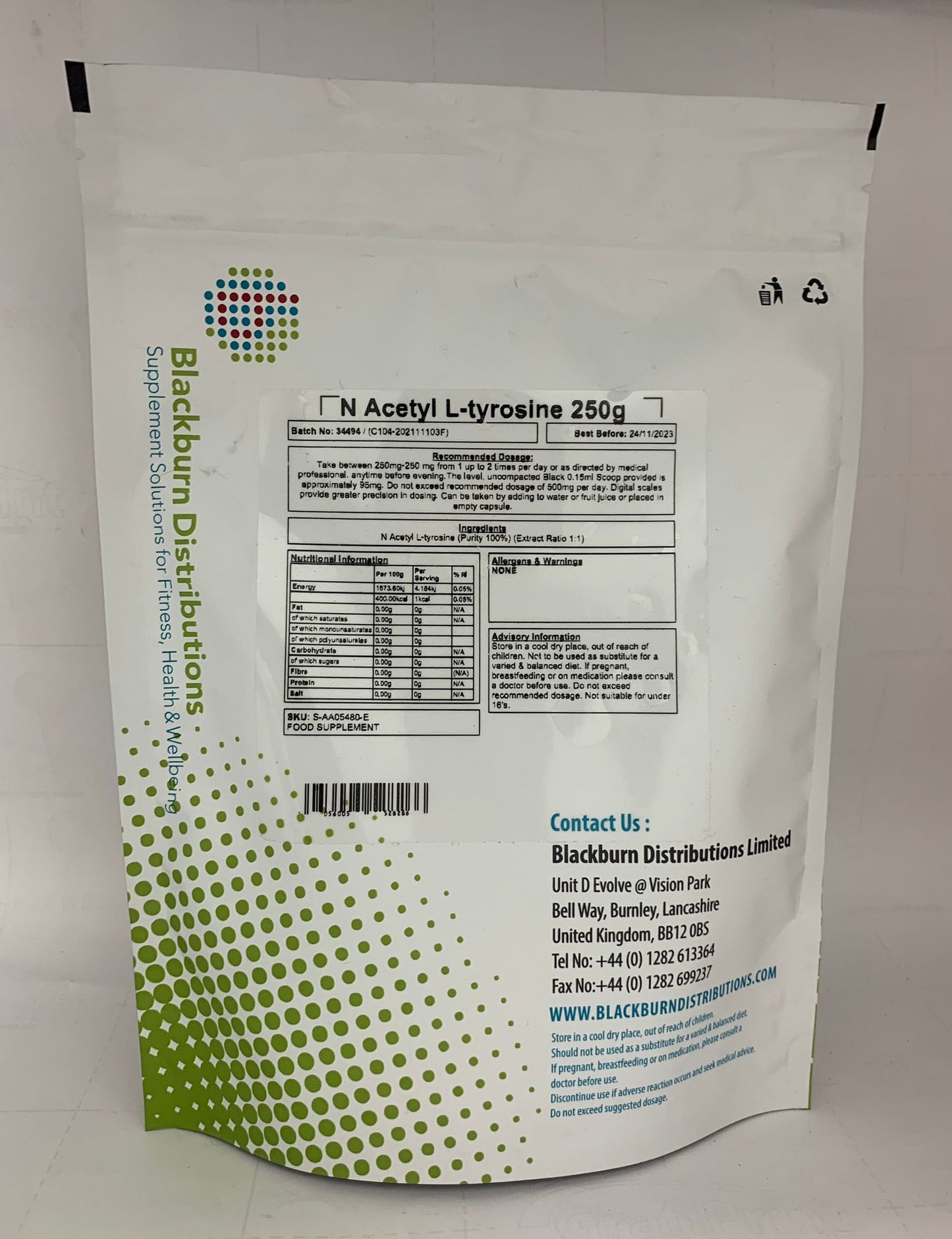 N Acetyl L Tyrosine Powder 1Kg - Y0469